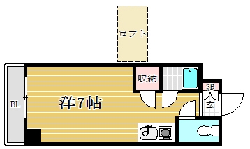 プラザ九大前I207号室-間取り