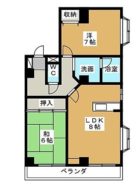 グランディールＳＹ - 所在階 の間取り図