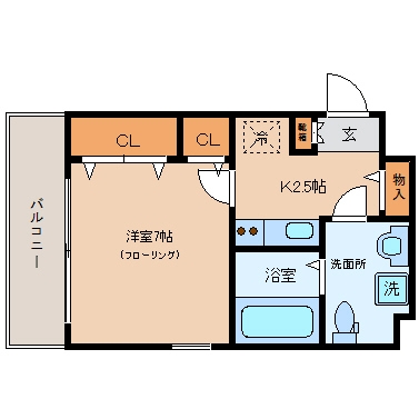 サヴォイ　ファイブウェイズ303号室-間取り