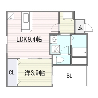 アーバンシティ西京301号室-間取り