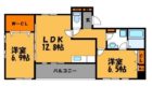 ノーヴァルーチェ高砂 - 所在階 の間取り図