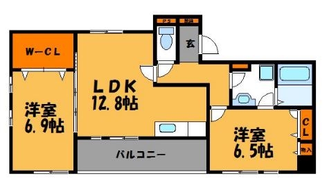 ノーヴァルーチェ高砂703号室-間取り