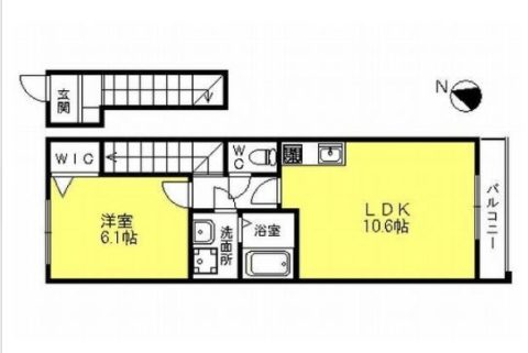 ブルーディーヴァA201号室-間取り