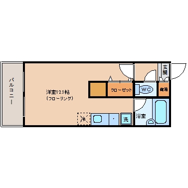 アルテハイム博多607号室-間取り