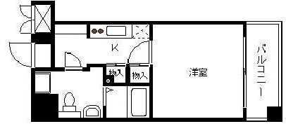 グランドサヴォイ709号室-間取り