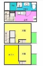 S-FLAT - 所在階 の間取り図