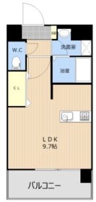 GLC天神南 - 所在階 の間取り図