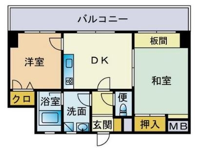 ザレジデンス古門戸601号室-間取り