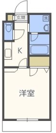 レジディア博多II - 所在階 の間取り図