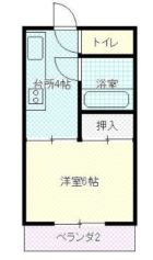 MKハイツ相生 - 所在階 の間取り図