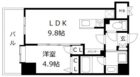 アトラスアルファーノ箱崎 - 所在階 の間取り図