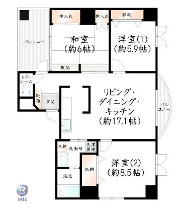 田畑英房ビル403号室-間取り