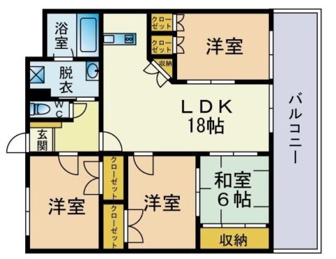 カワイアーバンビルⅡ311号室-間取り