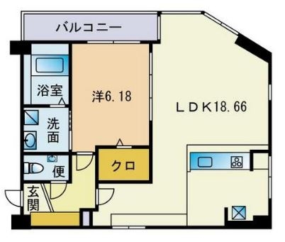 ザレジデンス古門戸302号室-間取り