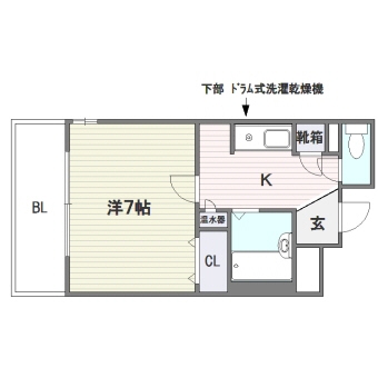 プログレッソ住吉401号室-間取り