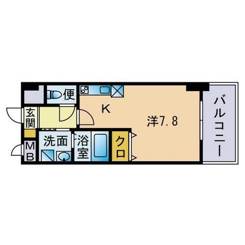 アンプルールベトンCiel303号室-間取り