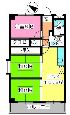 リバティー相生101号室-間取り