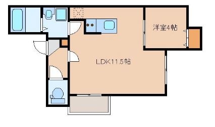 リテラ空港エスト302号室-間取り