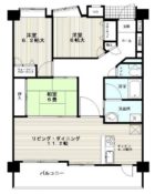 アンピール馬出九大病院前 - 所在階 の間取り図