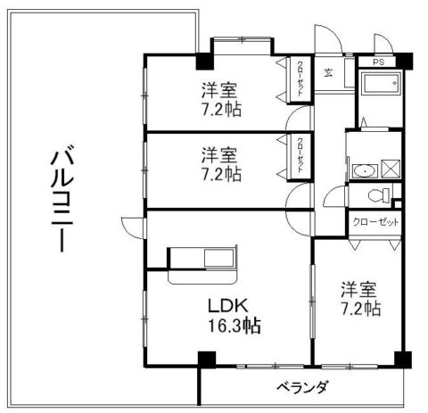 第5元木ビル603号室-間取り