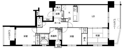 アンピール南福岡駅前501号室-間取り