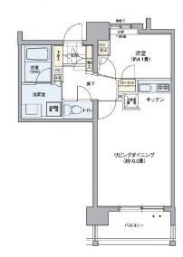 パークアクシス六本松402号室-間取り