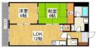 ウィズワン空港南 - 所在階 の間取り図