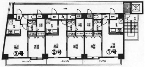 ルピエ博多701号室-間取り