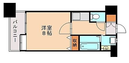 ザルヴェ大橋壱番館804号室-間取り