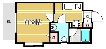 ピュアドーム博多２１703号室-間取り