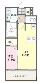 ヴィラージュ博多駅南 - 所在階***階の間取り図 9861