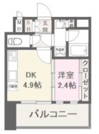 ヴィラージュ高宮ストリート - 所在階 の間取り図