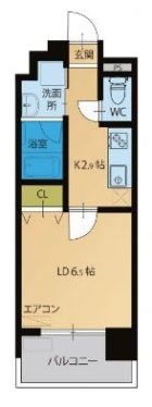 ウェリス箱崎 - 所在階 の間取り図