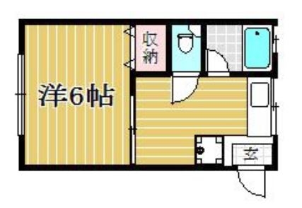 アザレア206号室-間取り