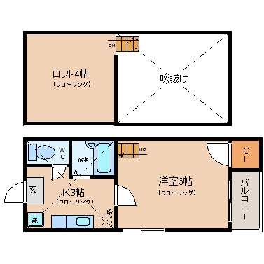 シティライフ博多203号室-間取り