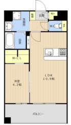 プレミアムレジデンス別府駅前 - 所在階 の間取り図