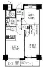 ヒルクレスト百道 - 所在階 の間取り図