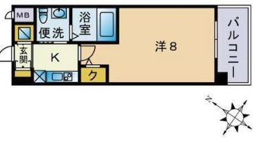 ＡＳレジデンス吉塚508号室-間取り