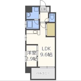 ＤＳタワー平尾駅前レジデンス301号室-間取り