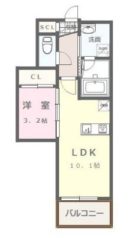 ヴィラージュ大濠 - 所在階 の間取り図