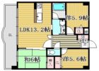 ライオンズマンション箱崎南 - 所在階 の間取り図