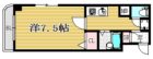 キャッスルマンション箱崎Ｂ館 - 所在階 の間取り図