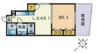 アムール萌 - 所在階 の間取り図