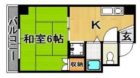 南鳥飼ビル - 所在階 の間取り図