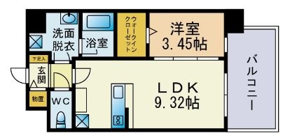 URBANⅢ223号室-間取り