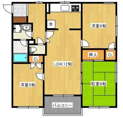 ライオンズマンション大濠西503号室-間取り