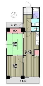 ロワールマンション薬院第２ - 所在階 の間取り図