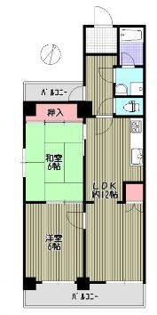 ロワールマンション薬院第2302号室-間取り