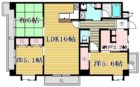 朝日プラザ赤坂優雅 - 所在階 の間取り図