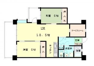 アンピールメゾン黒門405号室-間取り